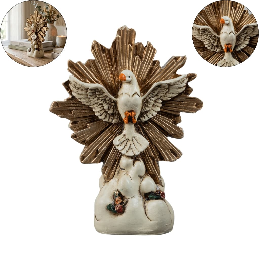 Espírito Santo Em Gesso 18,5 Cm Decoração Religiosa