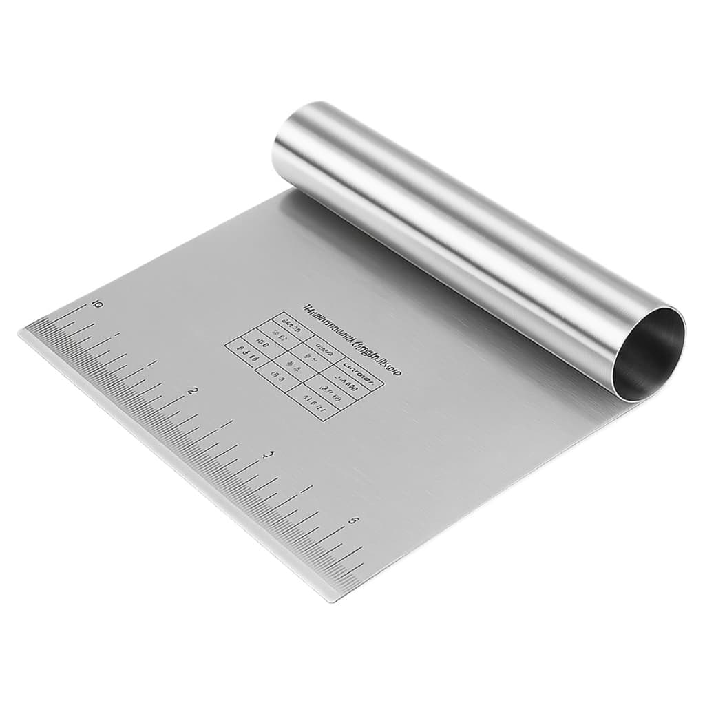 Espátula Em Inox Prática Raspador De Massa Com Cabo Tubular 15cm