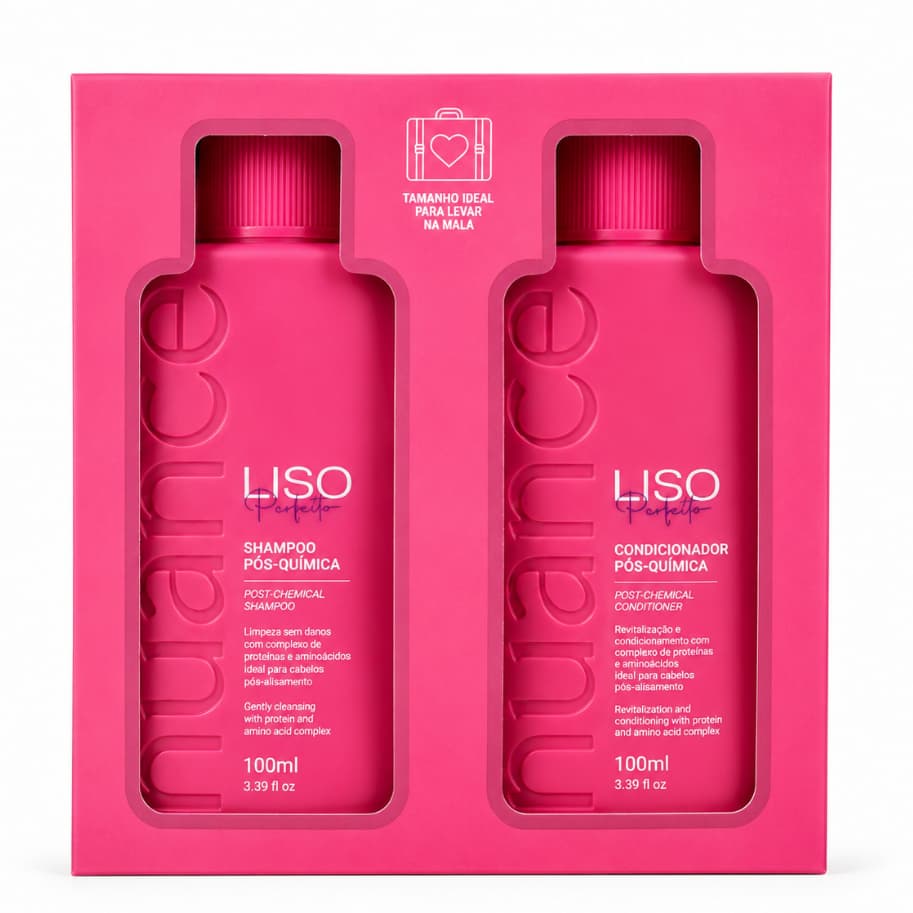 Kit Pós-Química Liso Perfeito Nuance Shampoo + Condicionador 100ml