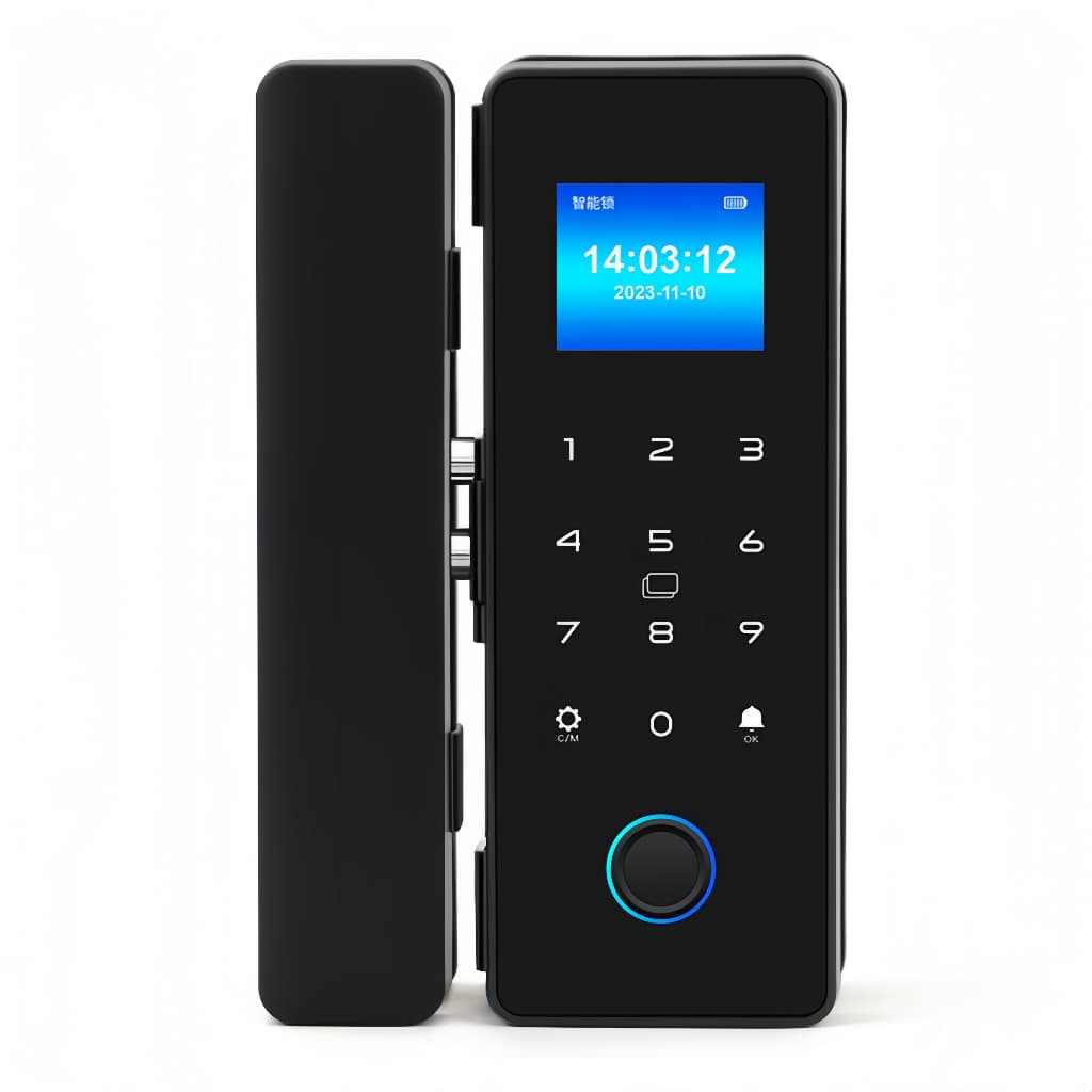 Fechadura Eletrônica Digital M4 com Tela, Desbloqueio por Impressão Digital -M4