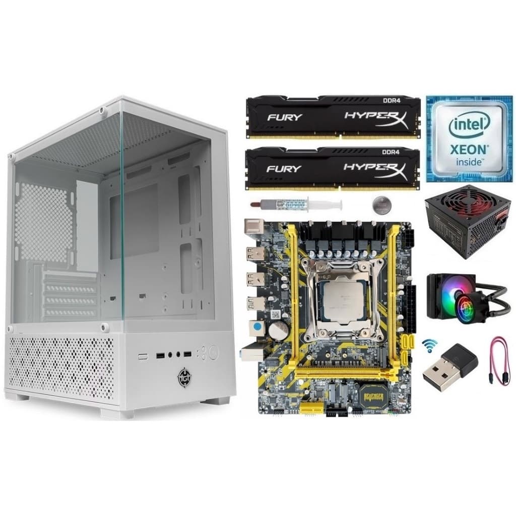 Kit Gamer X99 Xeon E5 2680 v4/ 8GB-16GB DDR4/ Gabinete + Fonte 500w