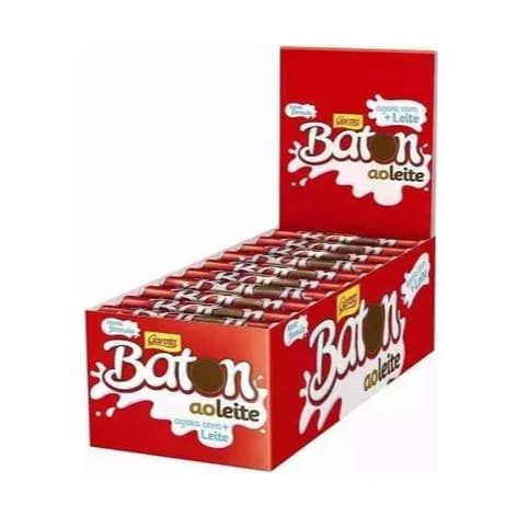 Chocolate Baton Garoto Ao Leite com 30 de 25g