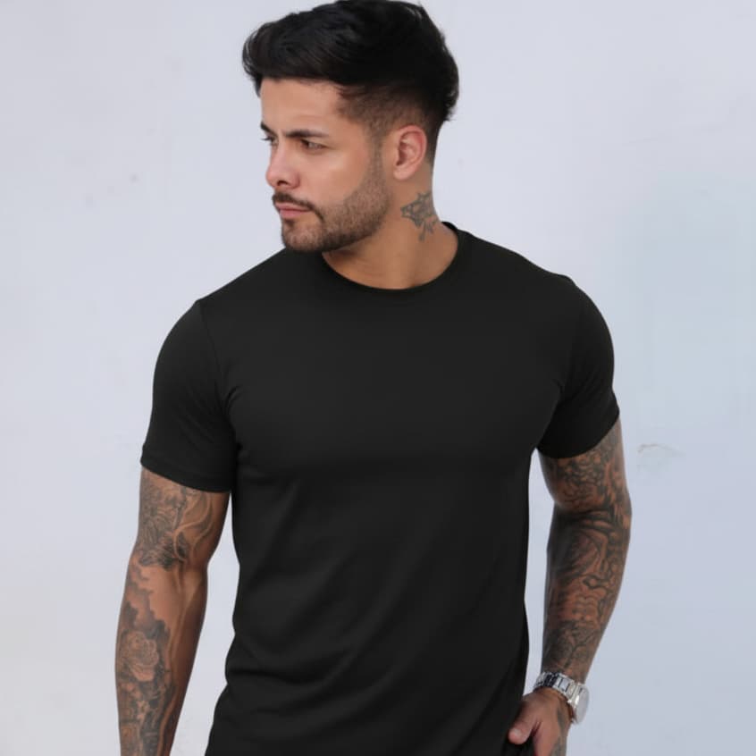 Camiseta Masculina DryFit Malha Fria Fitness Academia Leve Confortavel Exercício Dia a Dia