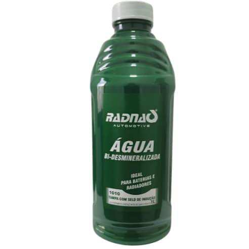 Agua Bi desmineralizada PARA  RADIADORES   SISTEMA DE REFRIGERAÇÃO  Radnaq 1L