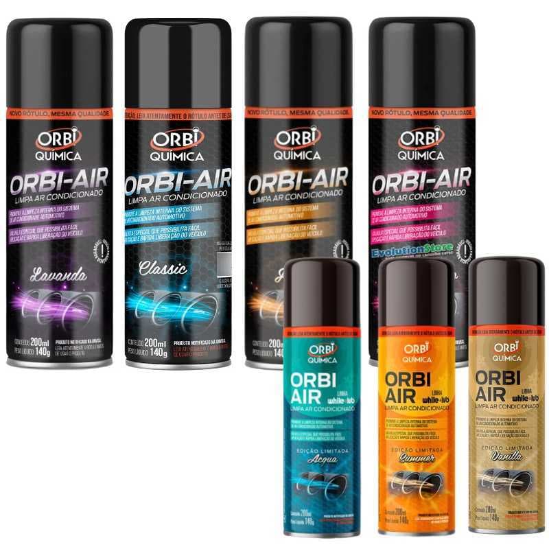 Higienizador Limpa Ar Condicionado Em Spray Vários Aromas 200ml Para Carro Automóveis