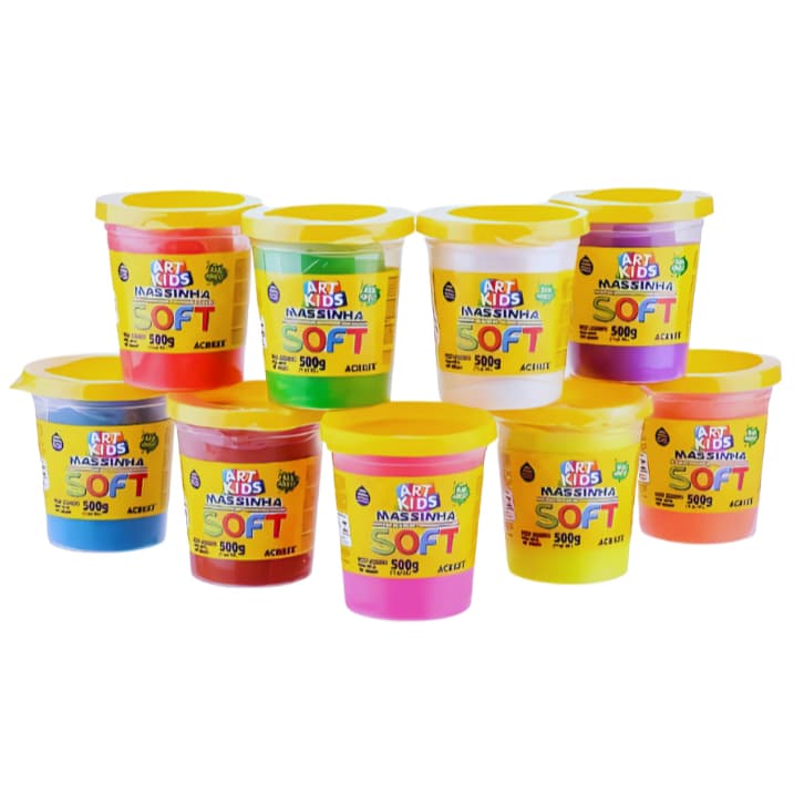 MASSINHA SOFT 500G DE MODELAR ACRILEX