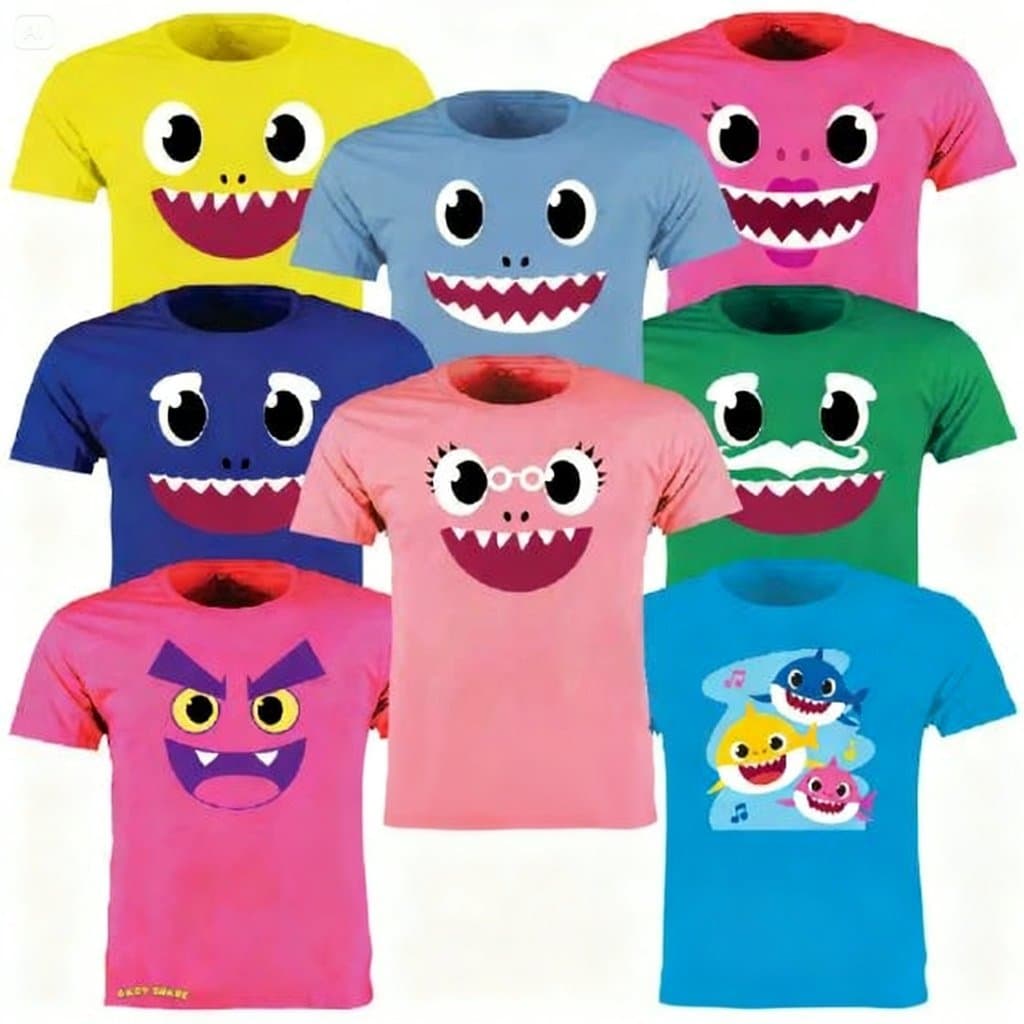 Camisa Personalizada Tubarão (Do Infantil 2 ao Adulto  G3) 100% Algodão envio imediato