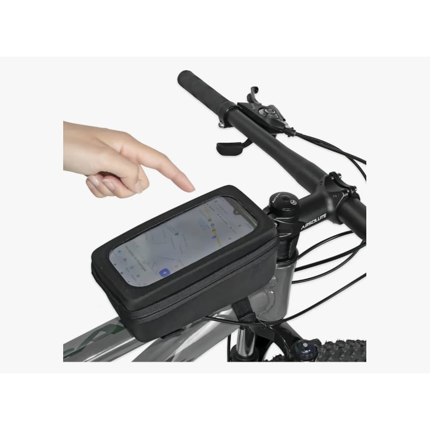 Bolsa Porta Celular Quadro Bicicleta Ciclismo Bemajjy Preto