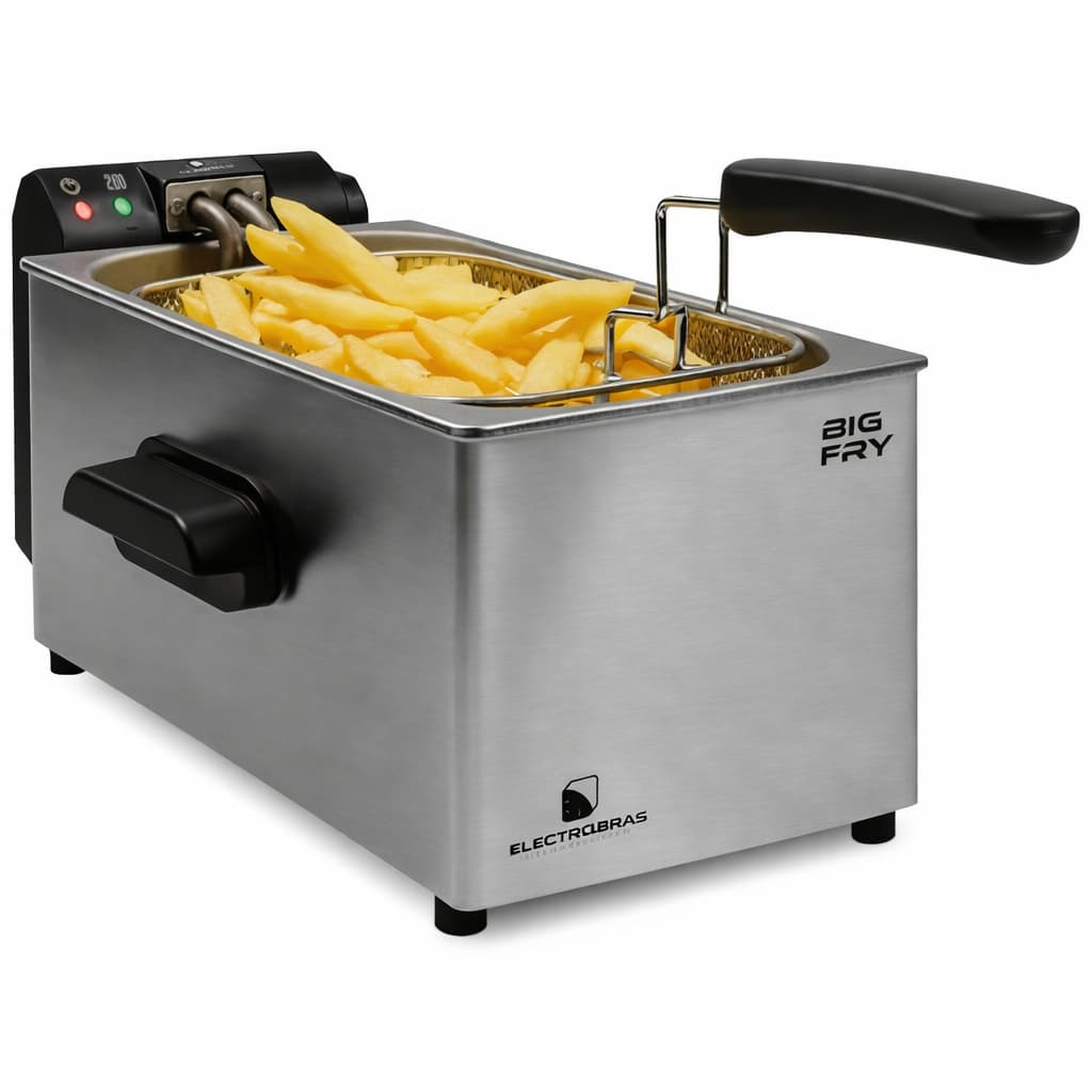 Fritadeira Elétrica Óleo Electrobras Big Fry 2000W 3.5 Litros 220V
