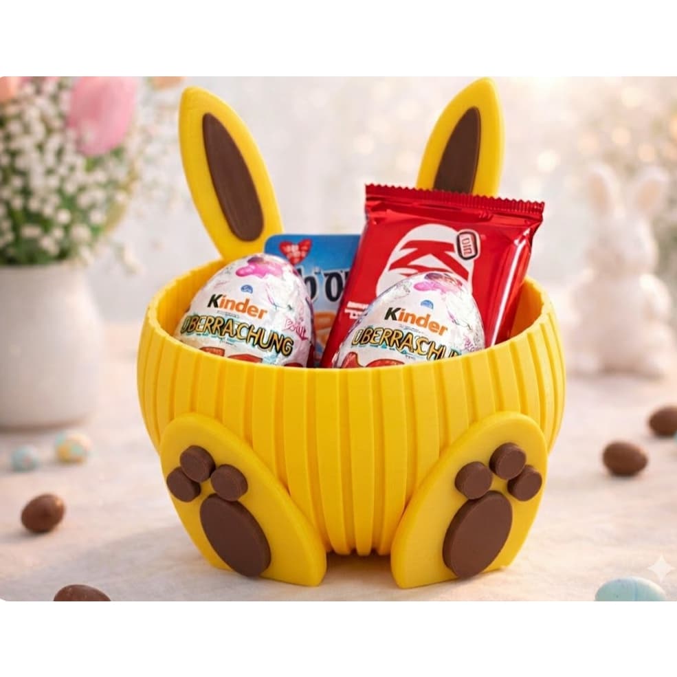 Cesta de Páscoa/ Porta Chocolate/ Enfeite Decorativo de Mesa/ Mostruário + BRINDE
