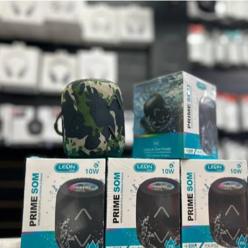 Caixa de Som Bluetooth 10 W Leon YX-P02 – Portátil com Som Potente