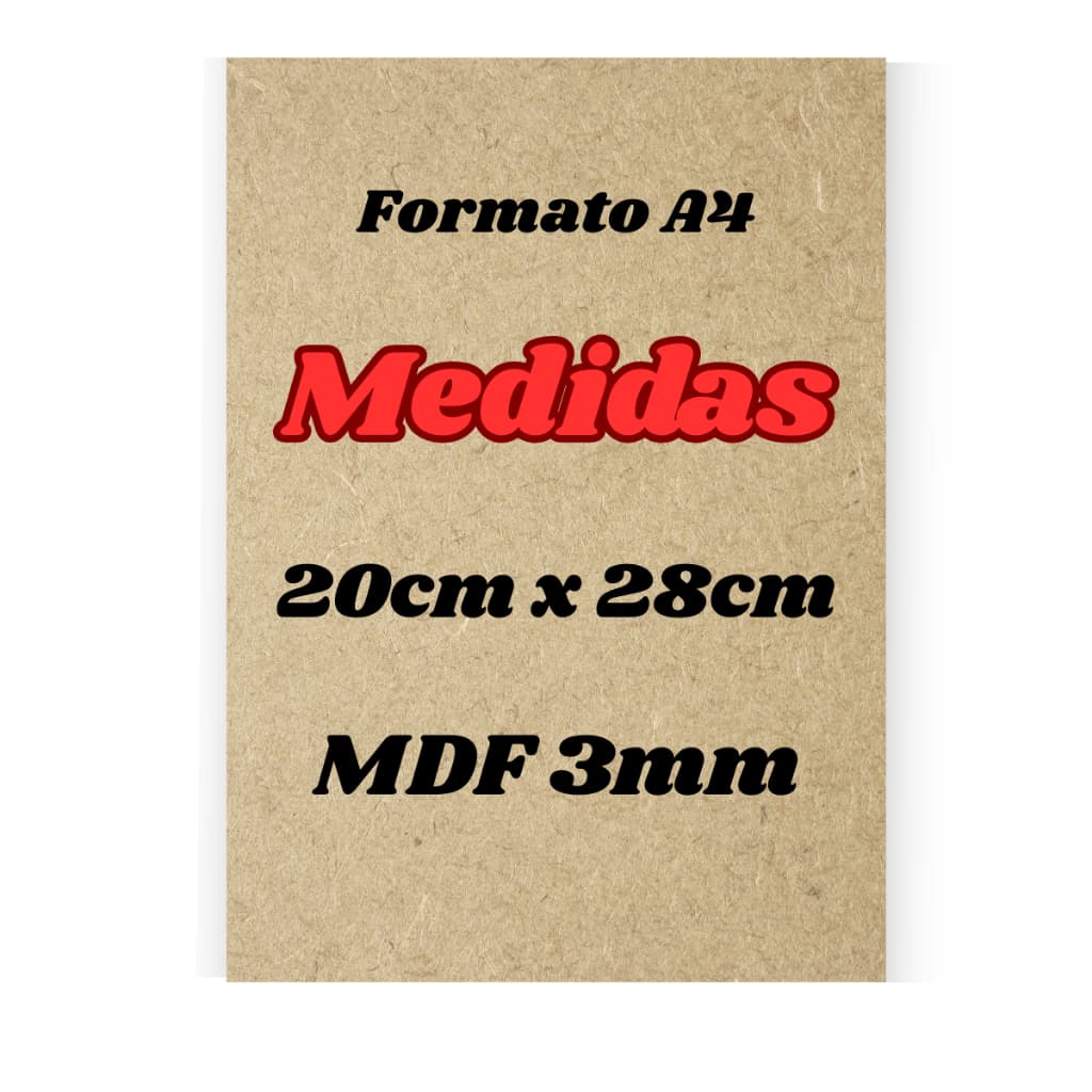 Kit 10 Und Chapa Mdf Artesanato Quadros A4 20X28 Mdf Cru Qualidade 3mm