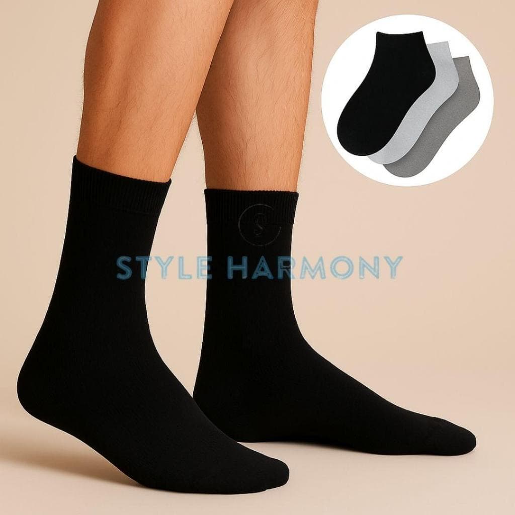 Kit até 48 Pares Meia Masculina Esportiva Cano Alto Conforto Premium