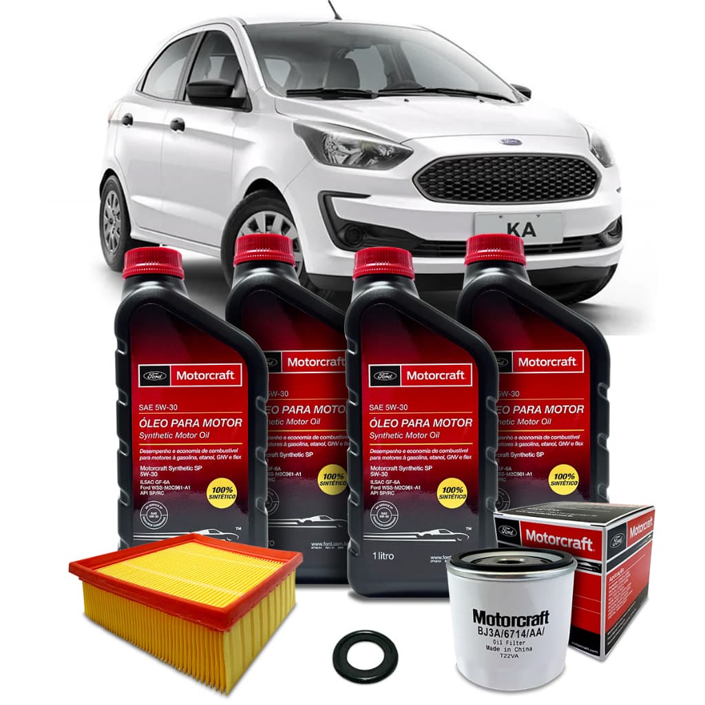 Kit Revisão Troca de Óleo Motorcraft 5w30 Ford Ka 1.0 1.5 2014 2015 2016 2017