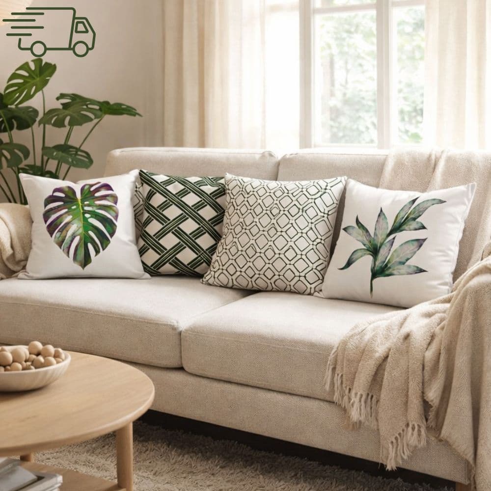 Kit 4 Capas de Almofadas Decorativas 45x45 - Moderna Decoração Casa