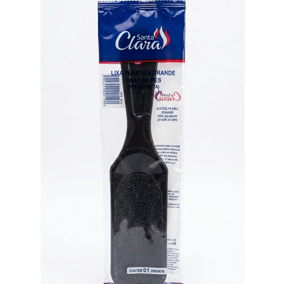 LIXA PLÁSTICA GRANDE PARA OS PÉS PROFISSIONAL - SANTA CLARA