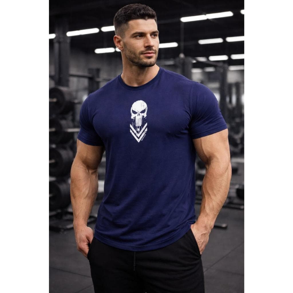 CAMISETA DRYFIT TECIDO UV,CAVEIRA PARA ACADEMIA,MUSCULAÇÃO,TREINO,MMA LANÇAMENTO