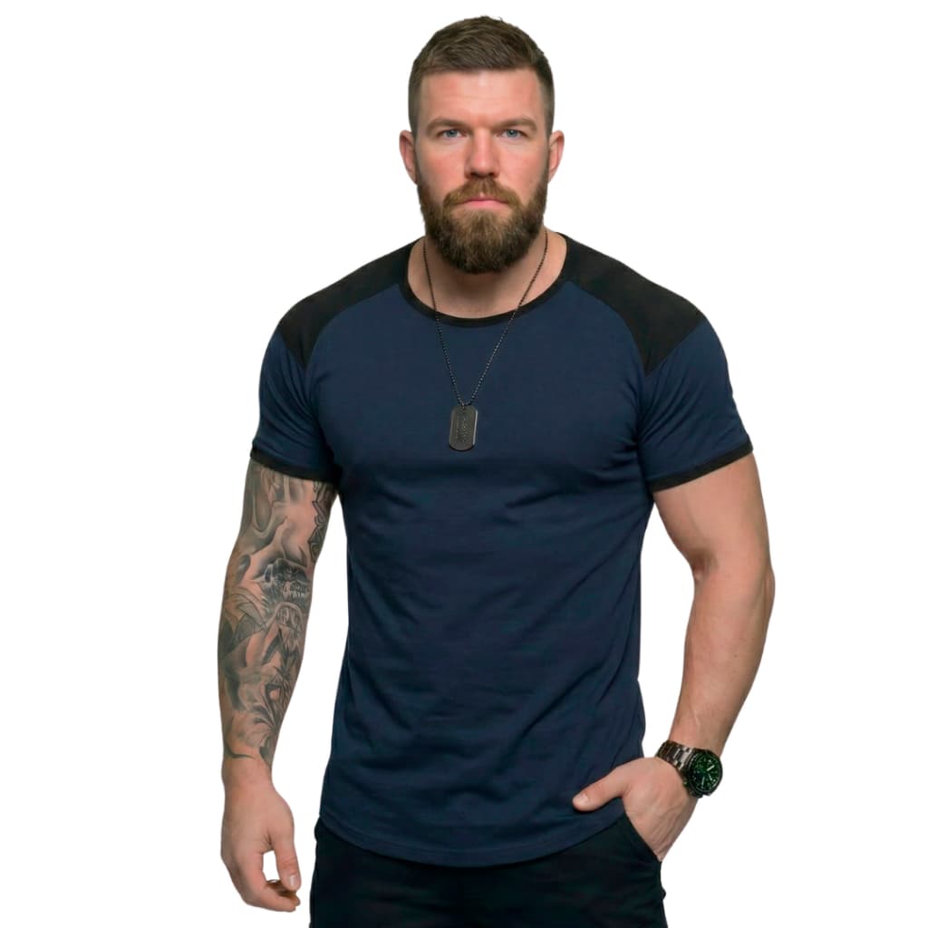 Blusa Camiseta Masculina Meia Raglan Long Line Malha PV anti Pilling 25% Proteção UV