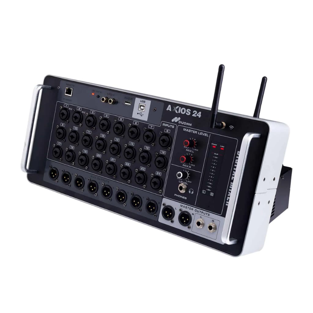 Mesa De Som Digital Duonn Axios 24 Canais Profissional Com Efeitos Dsp Equalizador Automático Bluetooth Wifi