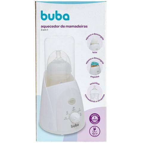 Aquecedor Multifuncional de Mamadeiras Buba – Cuidado e Eficiência