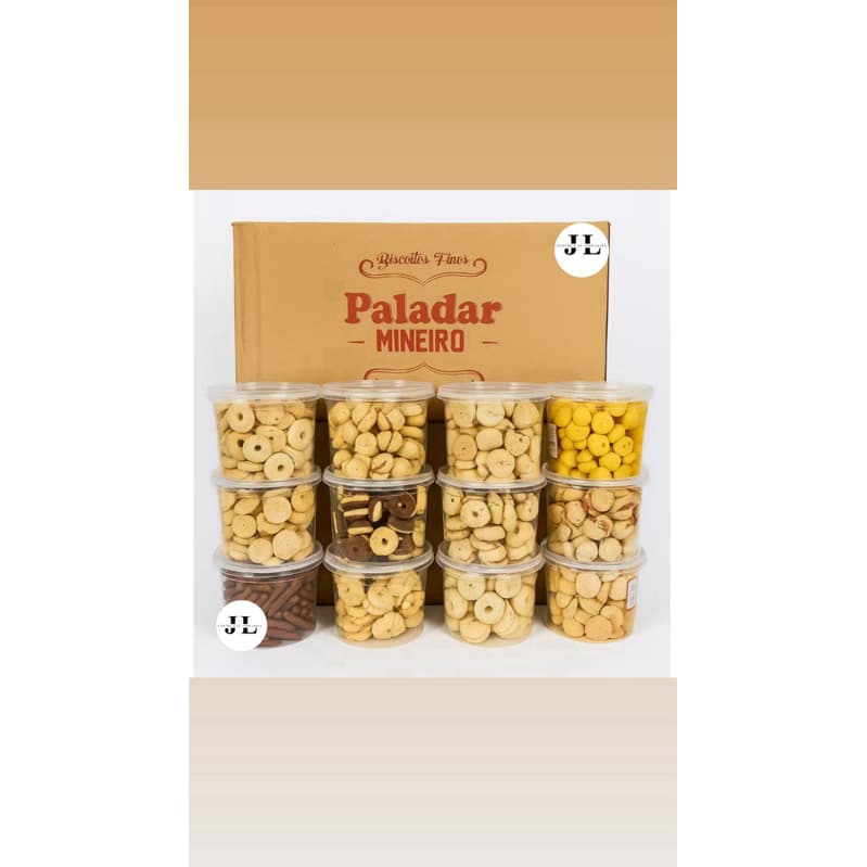 ￼Kit Pote Biscoito Amanteigado 400G Paladar Mineiro - 6 ou 12 Unidades