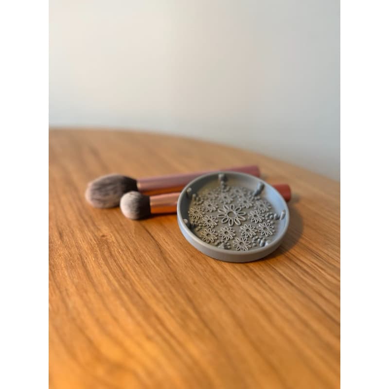 Kit 2 Limpadores de Pincel | Tapete Lava Pincéis Maquiagem | Higienizador Portátil | Limpeza Profunda