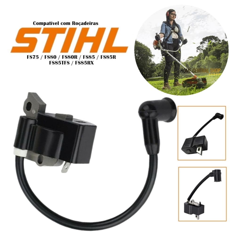 Bobina Modulo De Ignição Para Roçadeiras Stihl Fs75 Fs80 Fs85