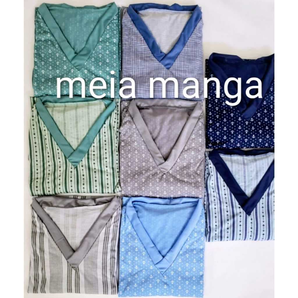 Pijama meia manga infantil masculino
