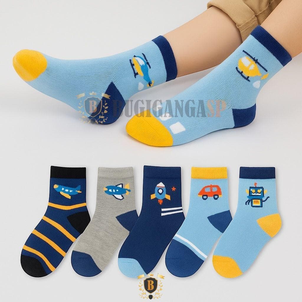 Kit 12 Pares Meias Infantil Masculina Estampadas Menino Criança Masculino 0 A 10 Anos Confortável