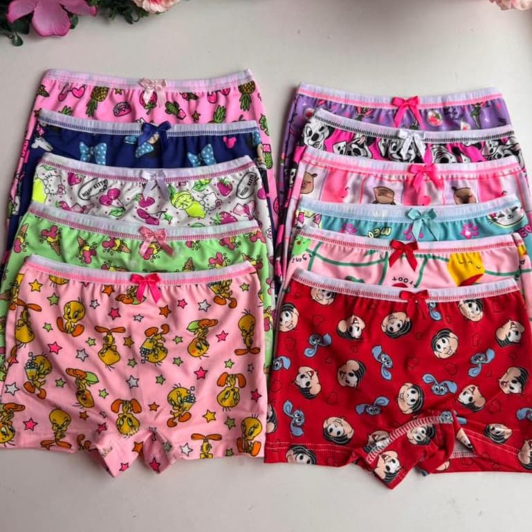 Kit 5 Peças Infantil 0 a 10 Anos Calcinhas Infantis Confortáveis Qualidade Premium Frete Grátis