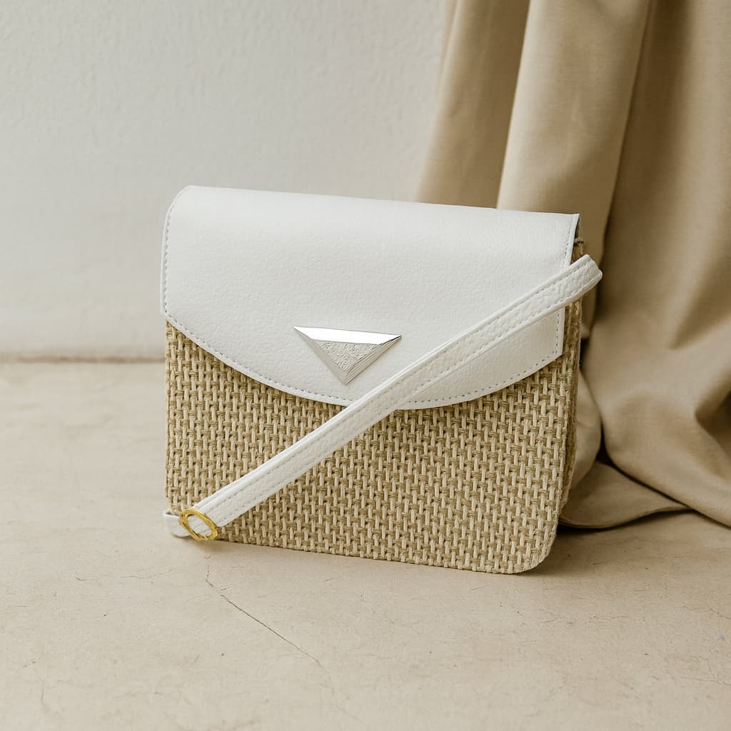 Bolsa Feminina Shopbag Califórnia Colors Palha