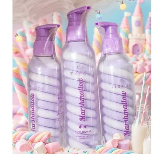 Loção Hidratante Corporal Marshmallow Mia Make 220g