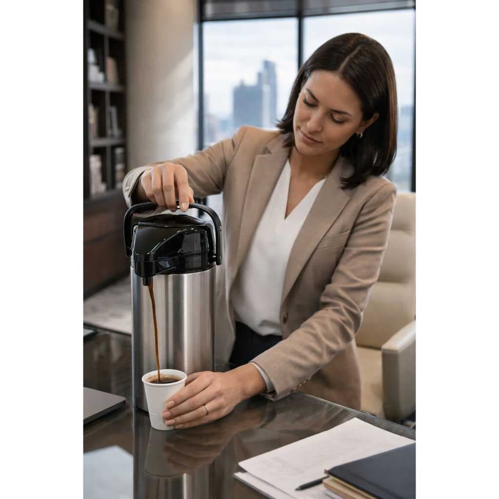 Garrafa Termica Inox Grande 1.9 Litros Alta Duracao Conservacao Bebidas Fria ou Quente café, chá, leite, água