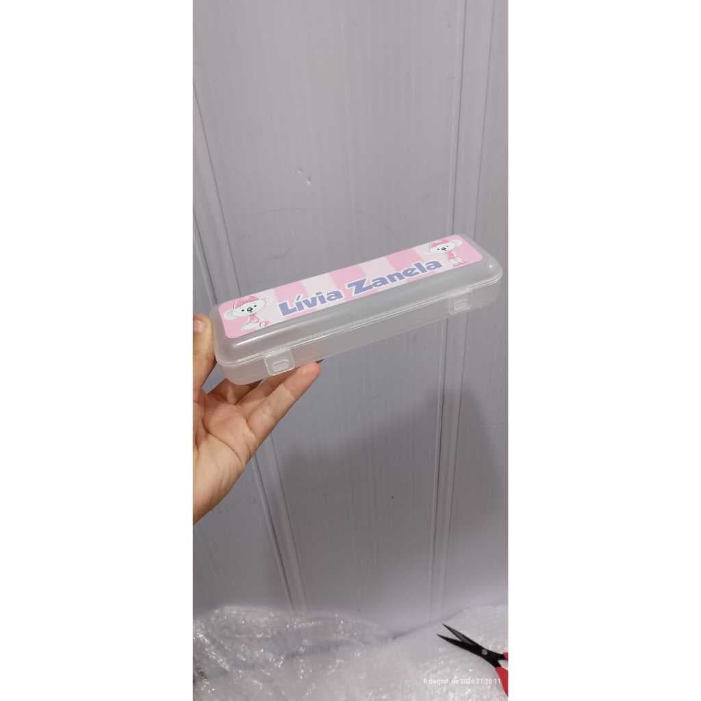 Envio rápido Lilica Ripilica Estojo escolar Porta Escova de Dentes Personalizado Volta as Aulas