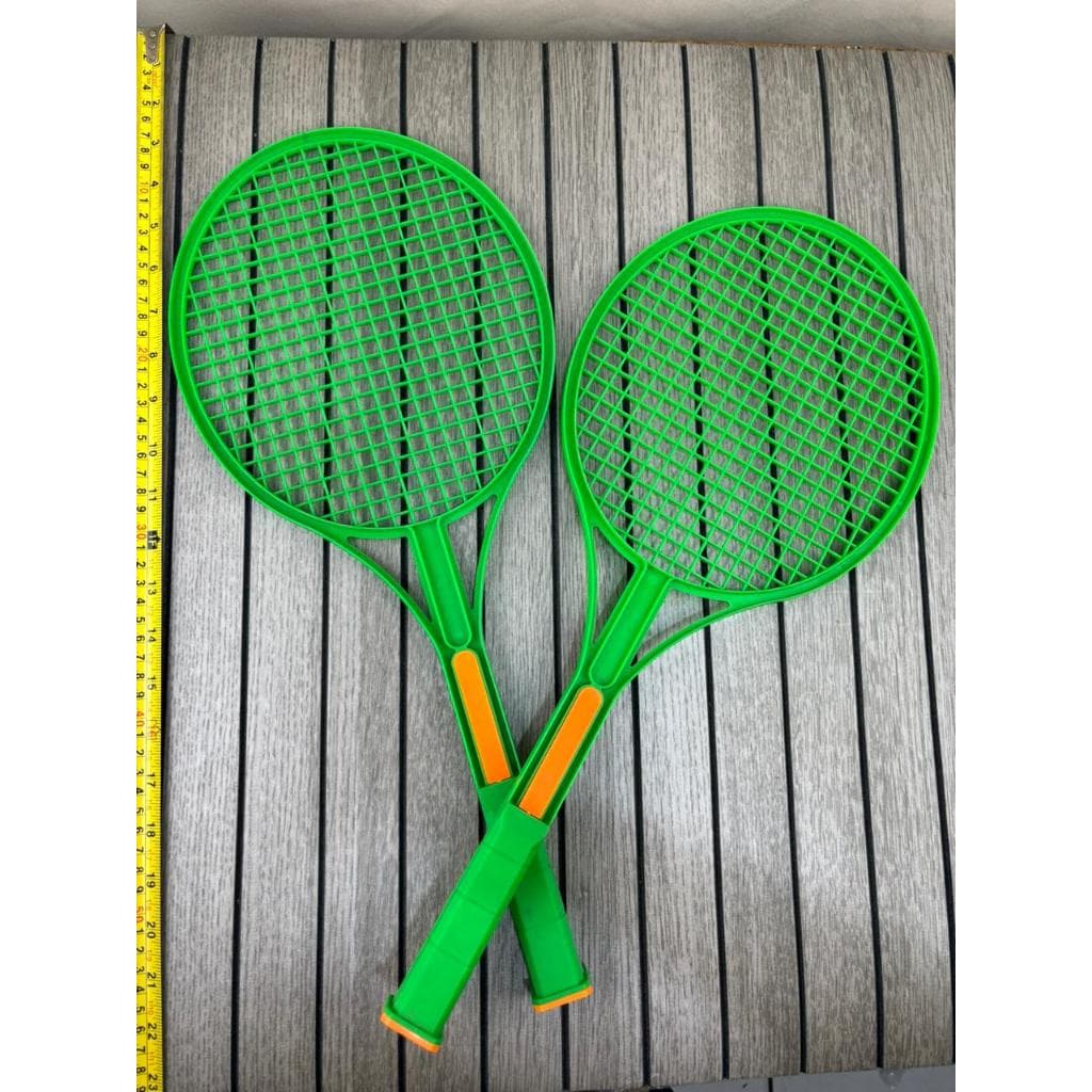 2 Raquetes de tênis brinquedo verde e laranja