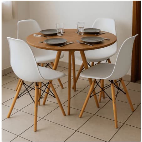 Mesa de Jantar 70cm Madeira Cor Mel