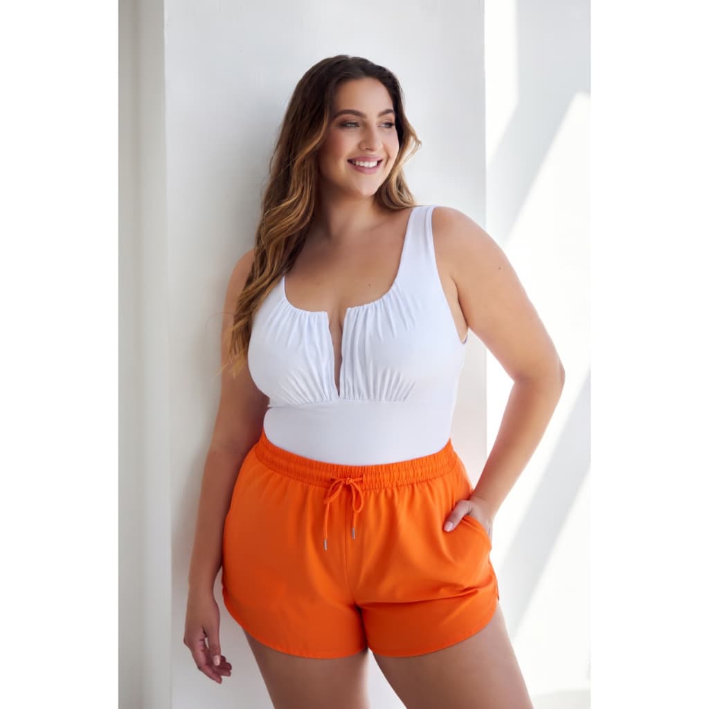 Kit 3 Shorts Tactel Moda Confortável Feminino Plus Size Lançamento Shortinho Caminhada Praia Academia G1 ao G4