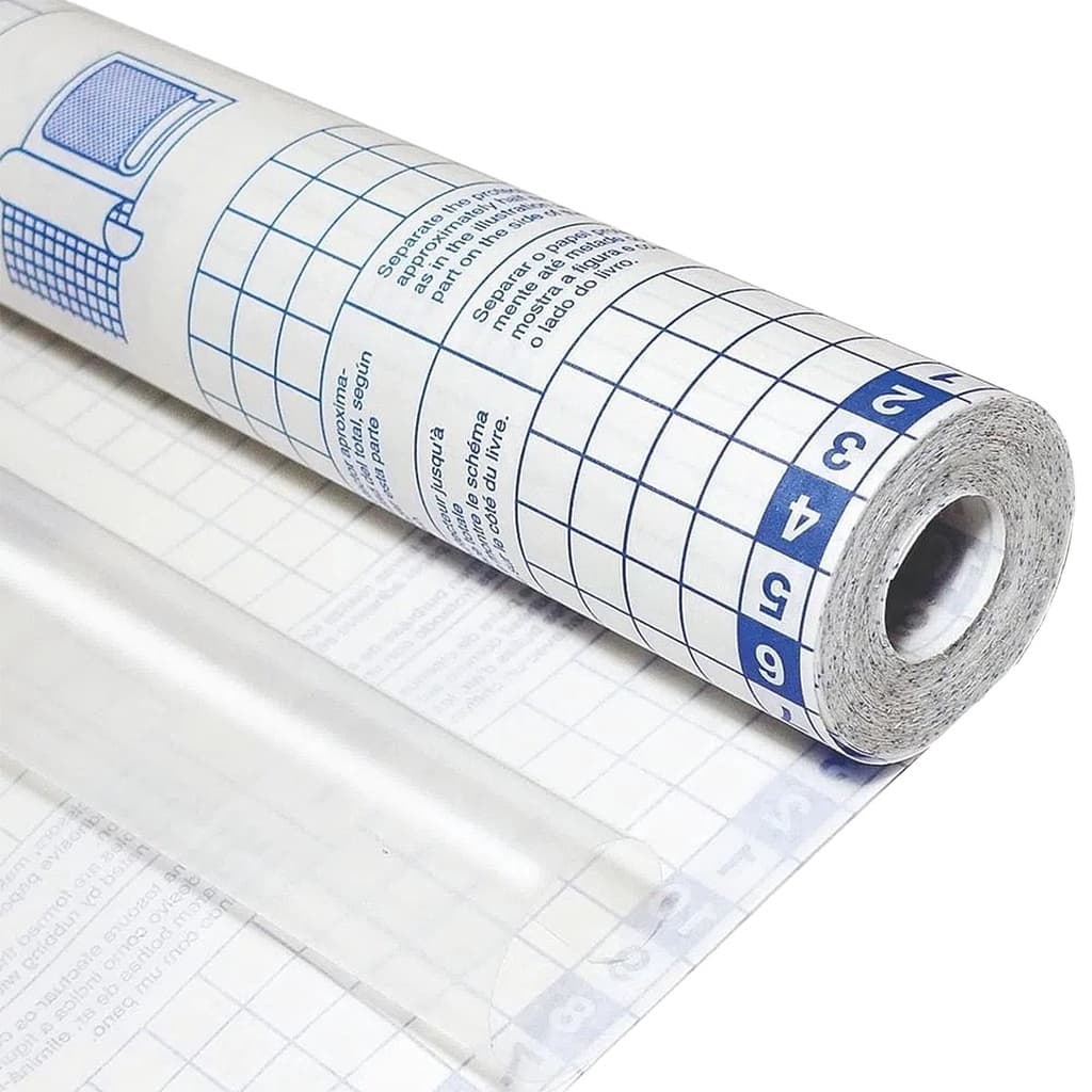 Papel Adesivo Tipo Contact Transparente Vinil Cristal 80 Micras