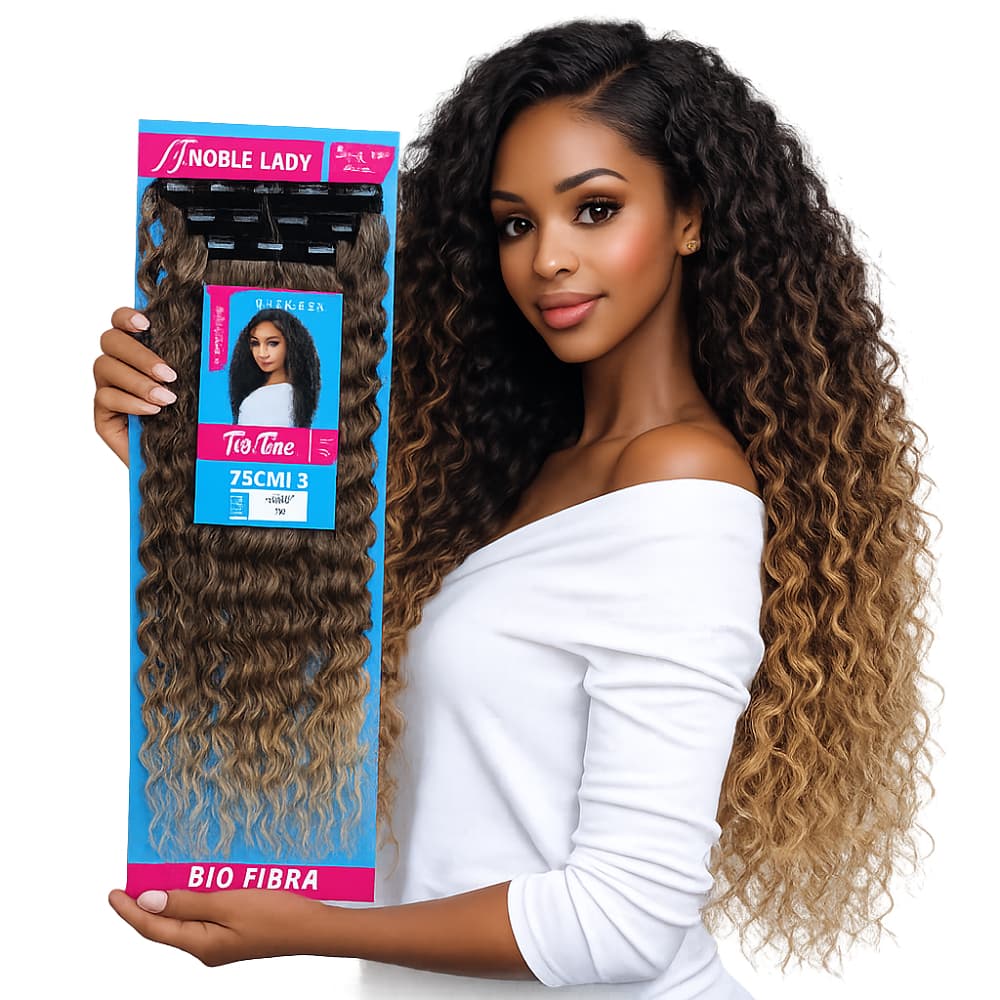 Aplique Tic Tac Cacheado Bio Fibra Noble Lady 75cm