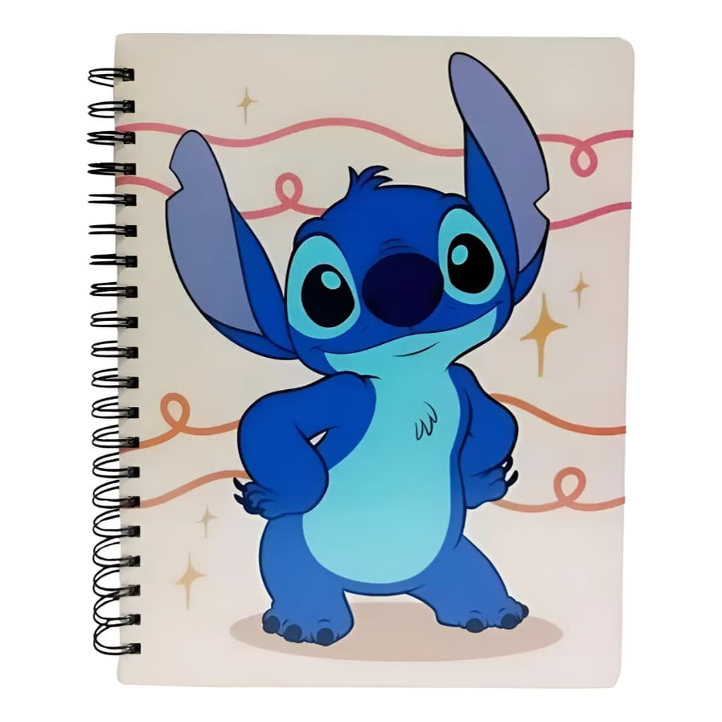 Caderno Universitário Stitch 10 Matérias 160 Folhas Cor Amarelo