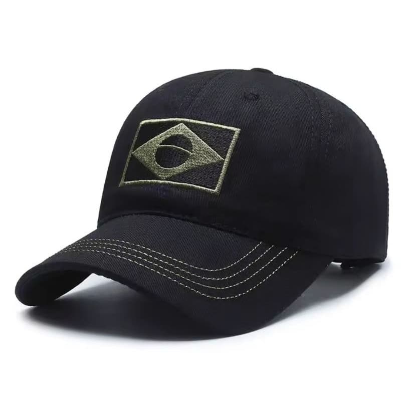 Boné Masculino Ajustável Bordado Casual Baseball Cap Proteção Solar Outdoor