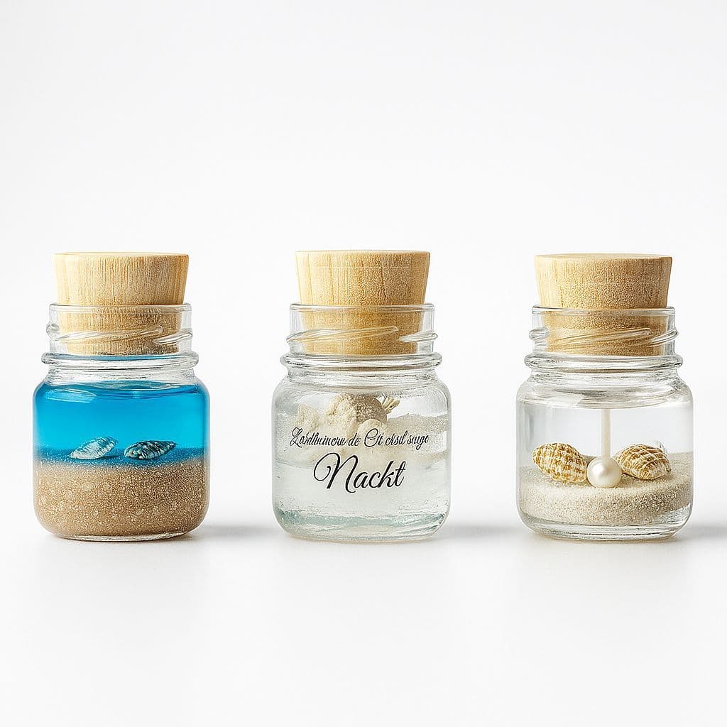 30 Mini Potes De Vidro 40ml Para Velas Doces Tampa Pinus