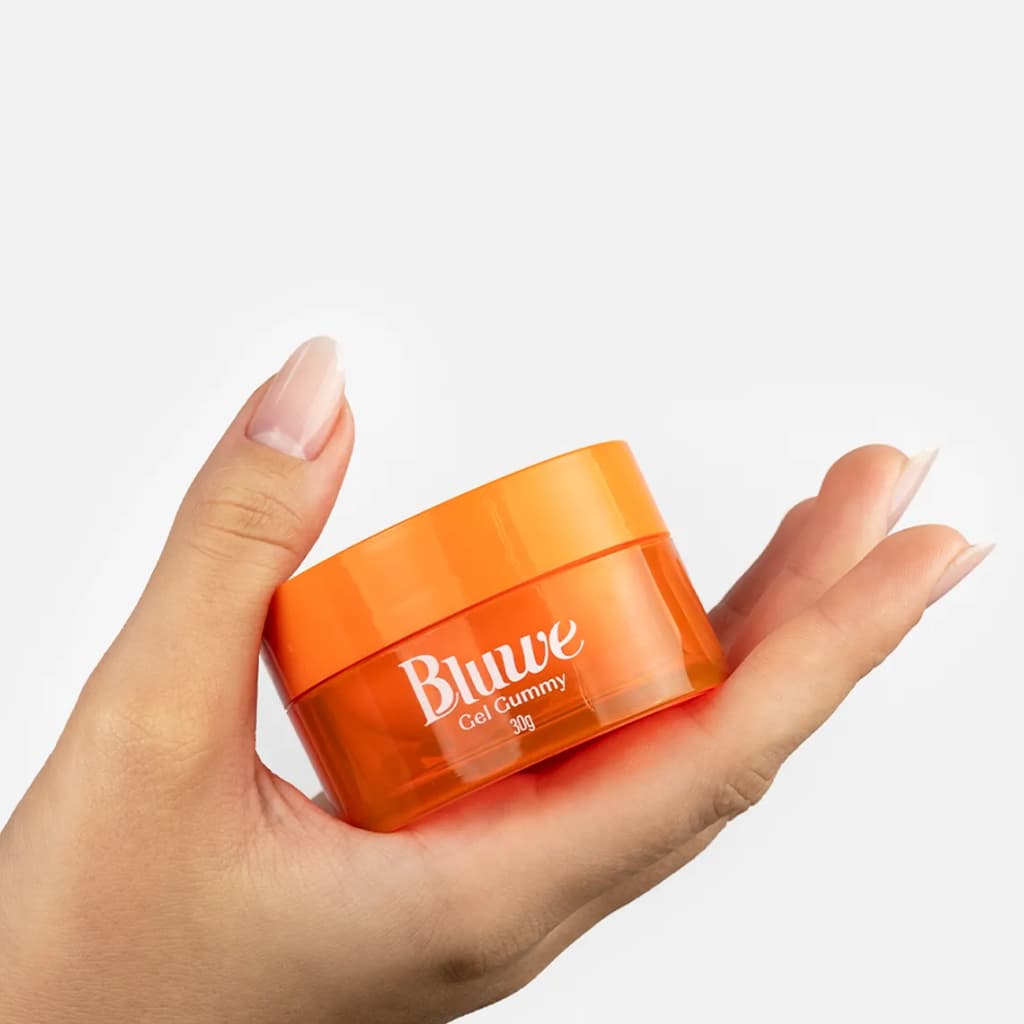 Gel Gummy Bluwe 30g Gel Construtor Alta Viscosidade Para Alongamento Fibra Molde F1 Nail Designer