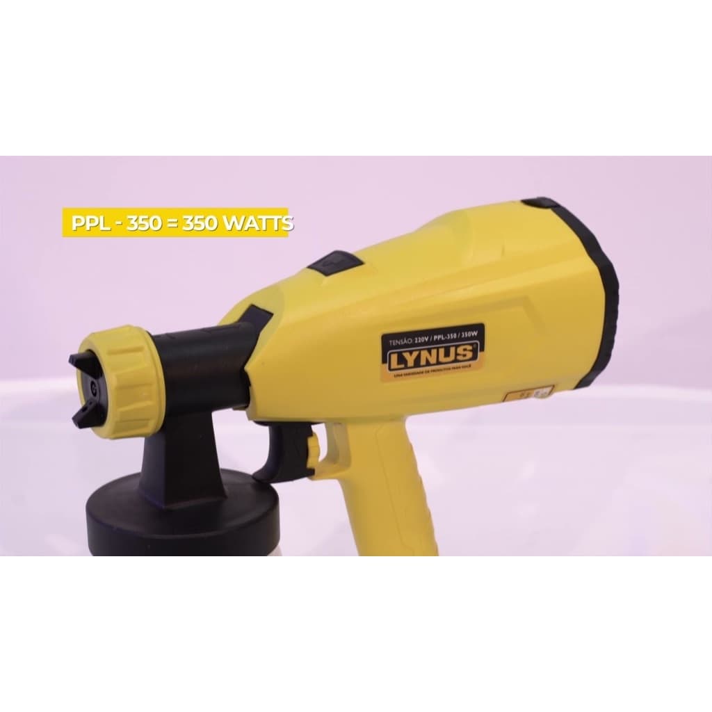 Pistola De Pintura Elétrica Pulverizador Pintura Cor Amarelo 220v