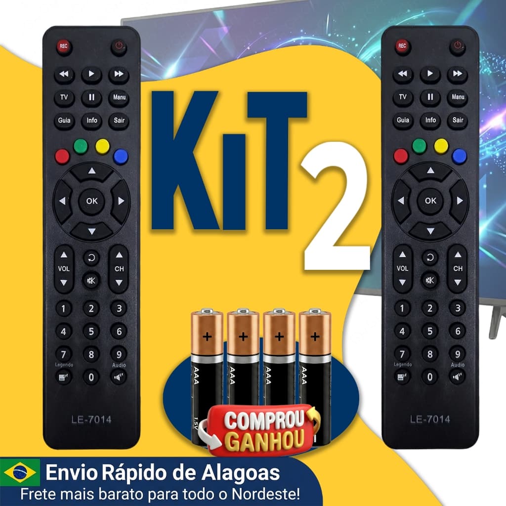 Controle Remoto Compatível Receptor Oi TV HD Elsys Sagemcom ETRS43
