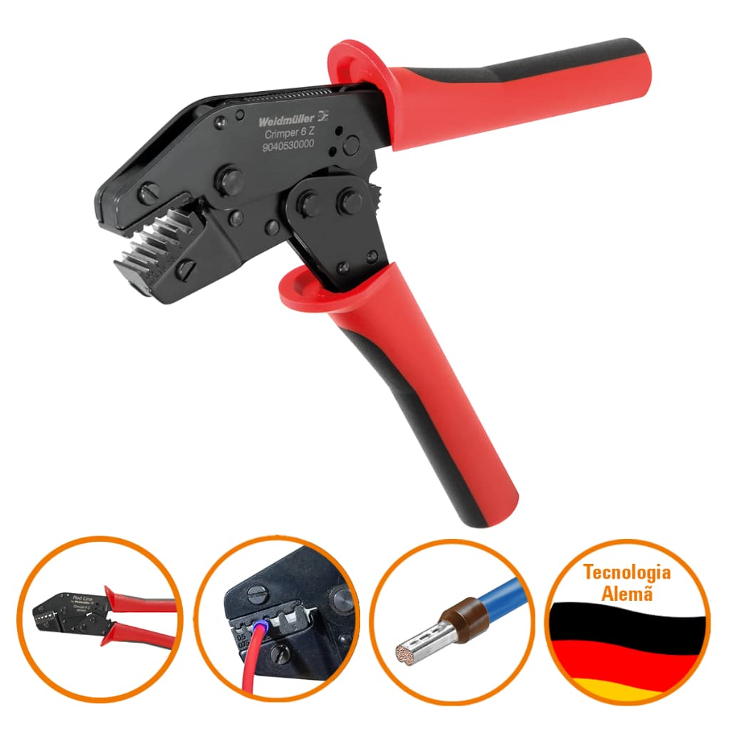 Alicate de Crimpagem 6z Red Line (9040530000) - Weidmuller