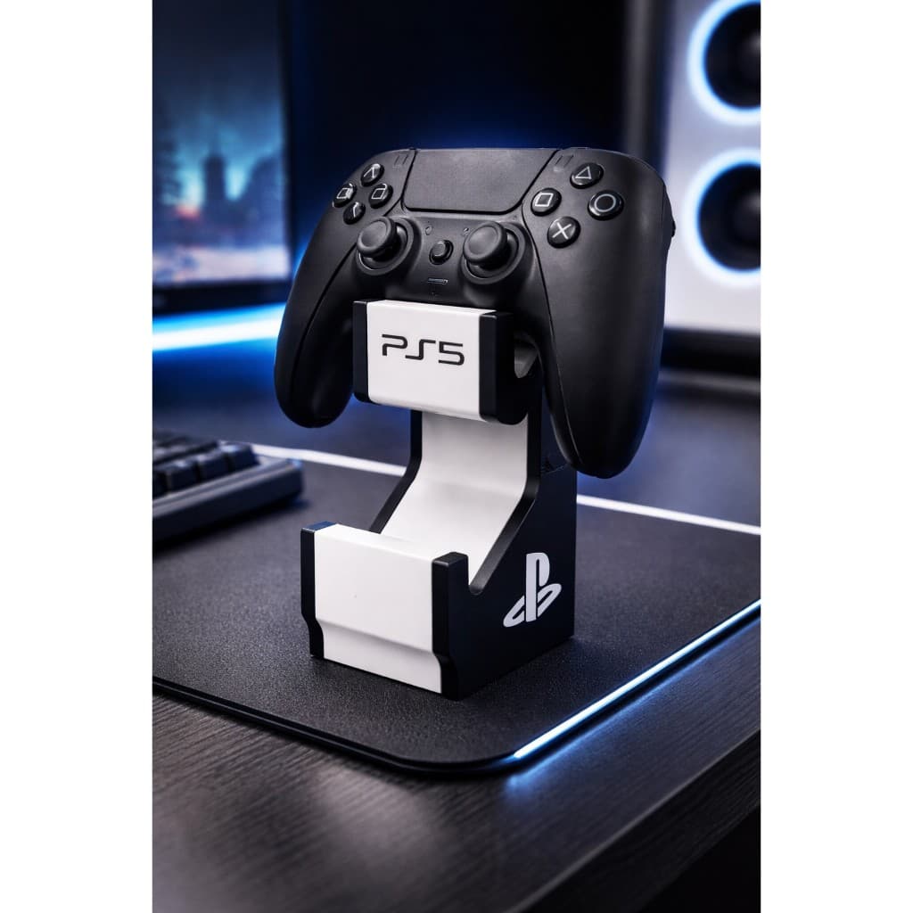 Suporte Duplo Controle PS5 Base Suporte Gamer Organizador DualSense Para 2 Controles Vídeo Game