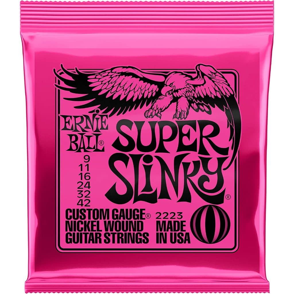 Encordoamento Guitarra 009 Ernie Ball Super Slinky 2223