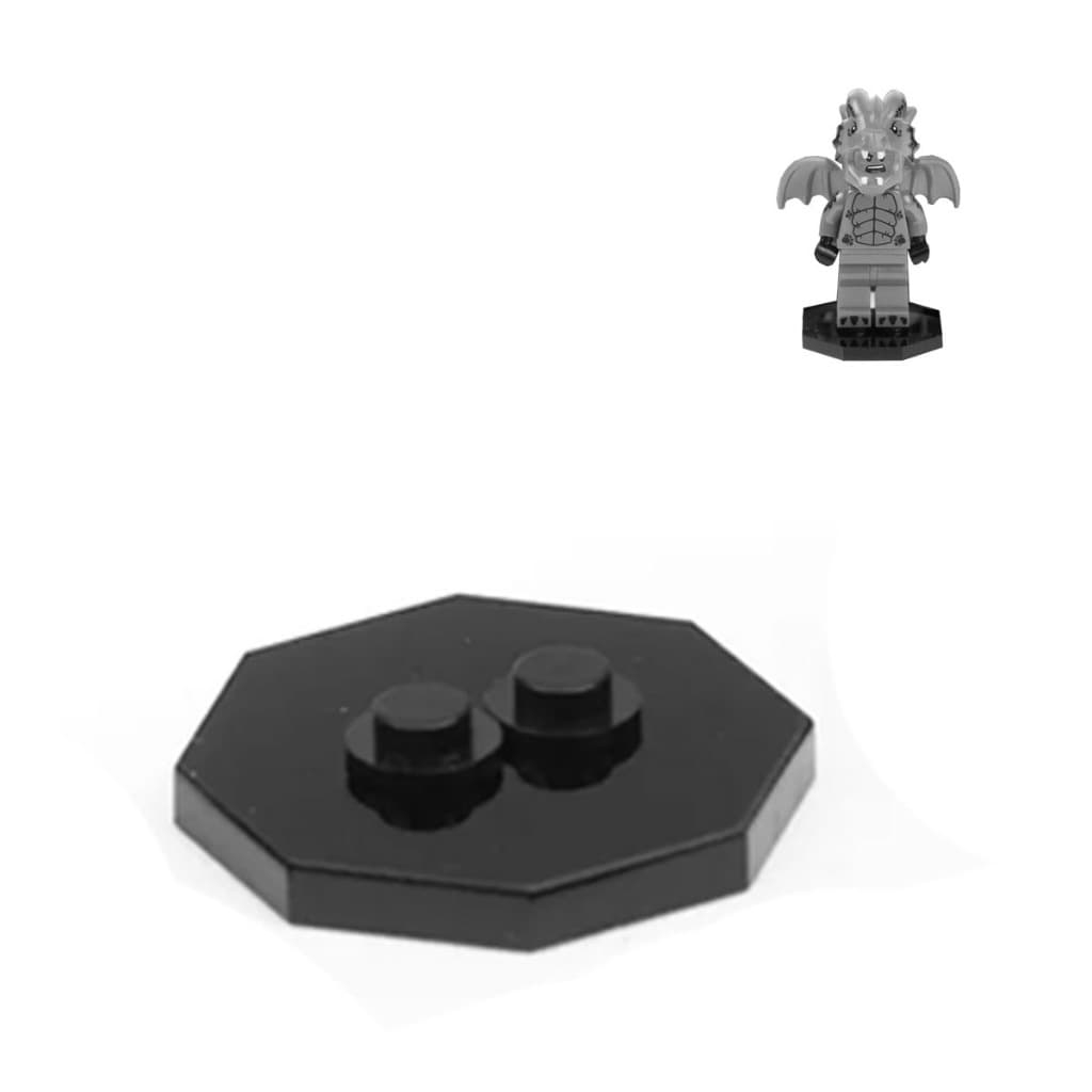 Kit Base Acrílica Compatível Boneco Lego Coleção Bricks