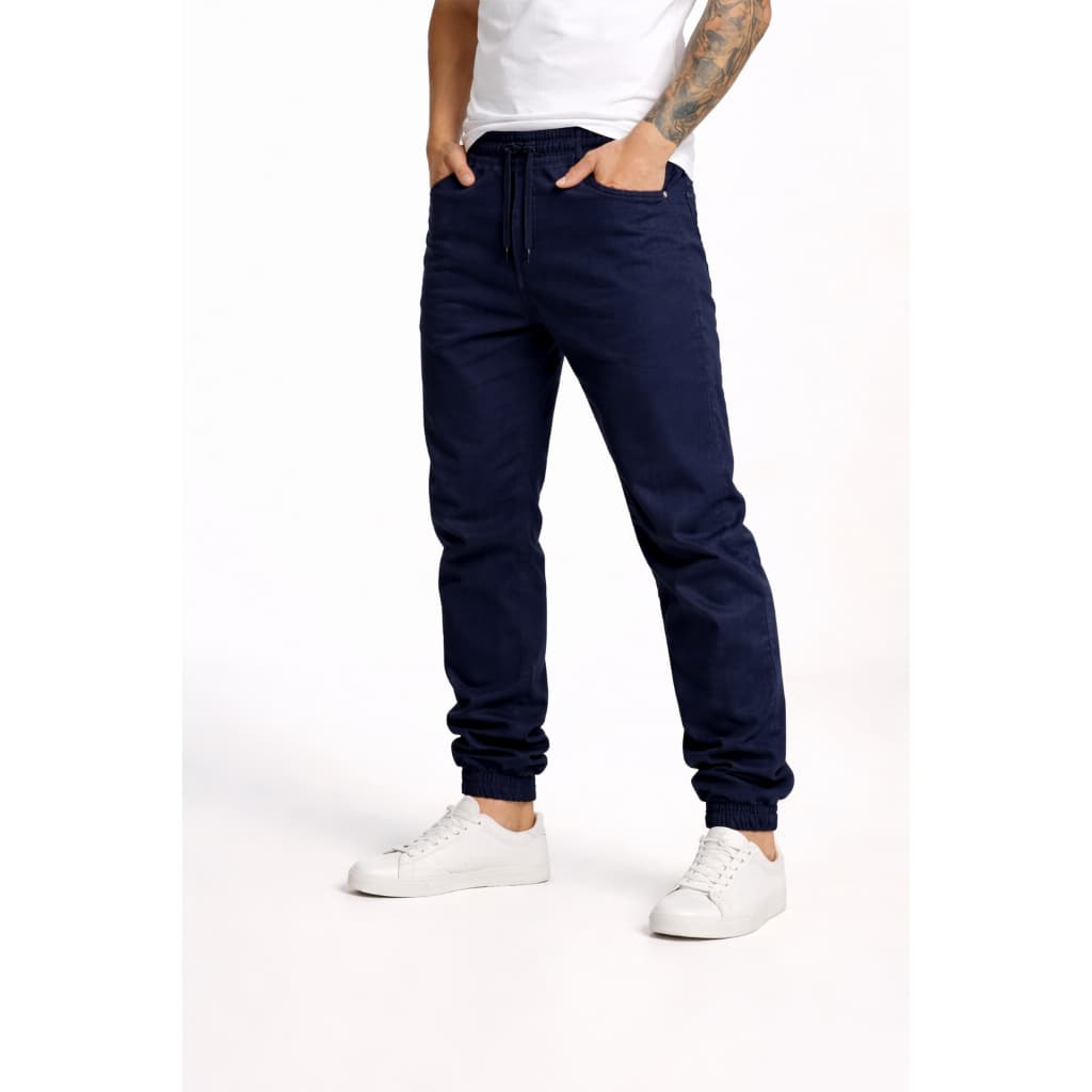 Depbag Calça Jogger Masculina Elastano Sarja Punho Elastico Street Casual Slim Fit Moda
